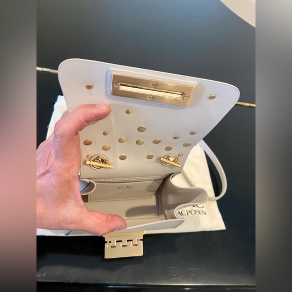 NWT Rare authentic Zac Zac Posen Eartha Mini Chain Leather Crossbody/bag - Picture 11 of 17